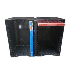 Vintage Black CD DVD Holder Shelf Organizer Storage Rack Media Organizer